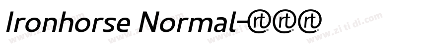 Ironhorse Normal字体转换